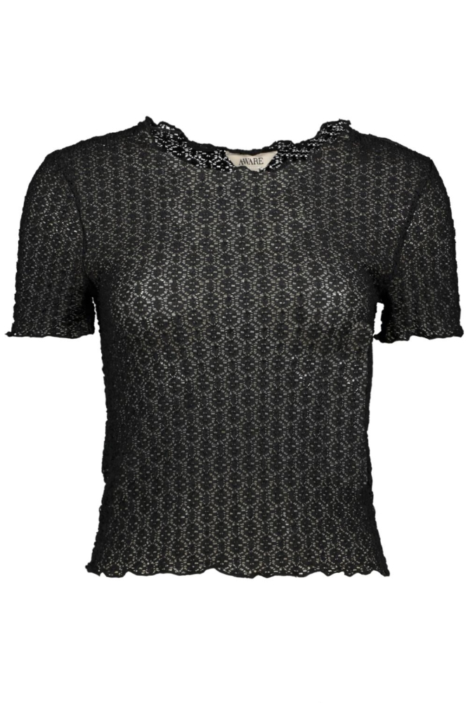 VMSHELBY SS O-NECK SHORT TOP VMA NO 10311731 BLACK